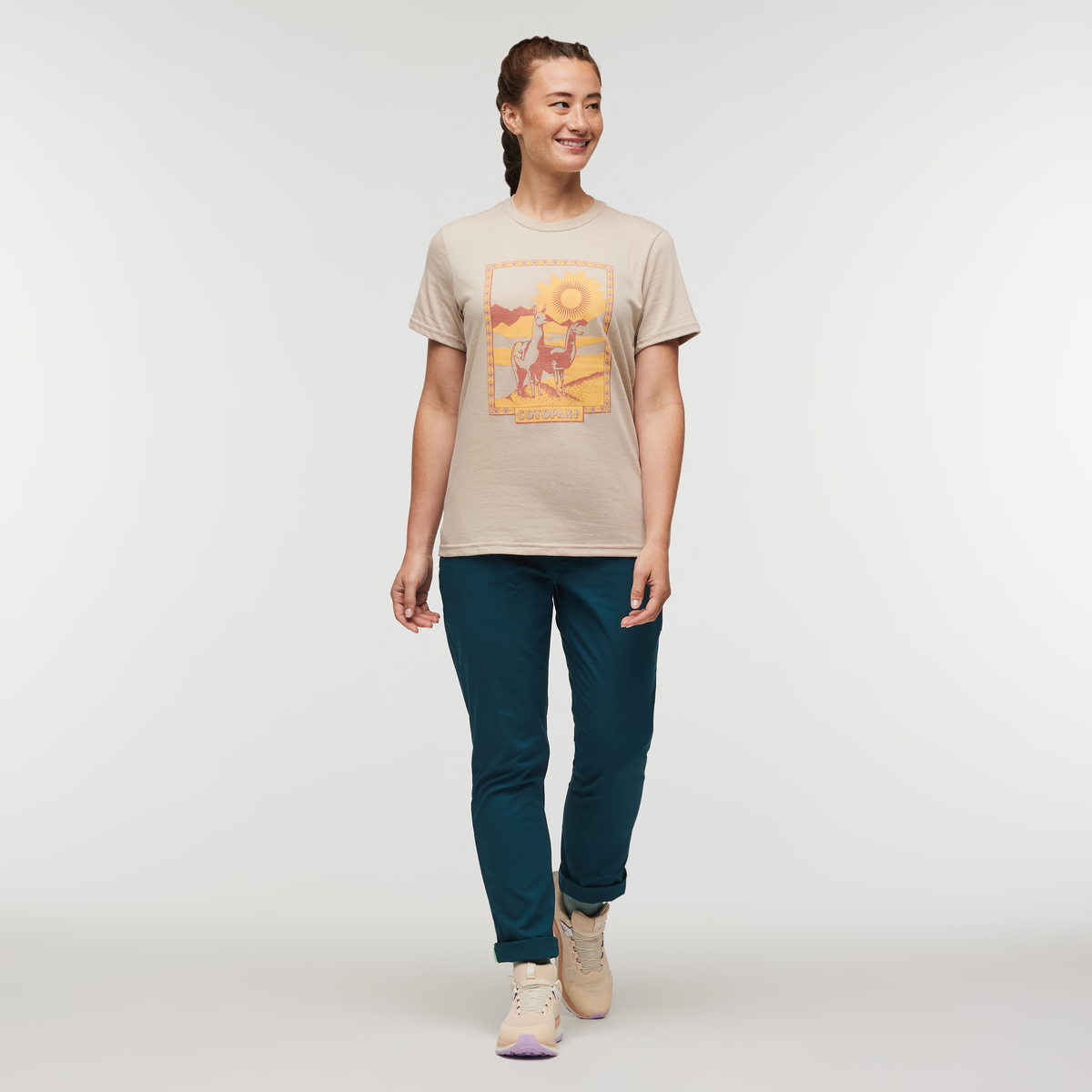 Alternative view of Llama Greetings T Shirt   Women's